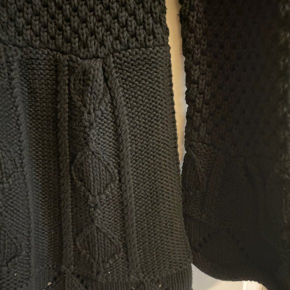 Ladies 100% Cotton Black Cardigan - Size M New Without Tags - Picture 2 of 7